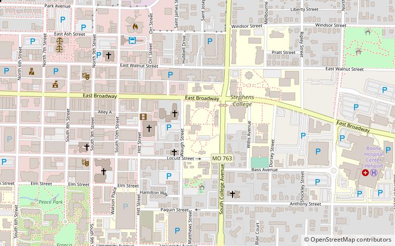 Stephens College location map