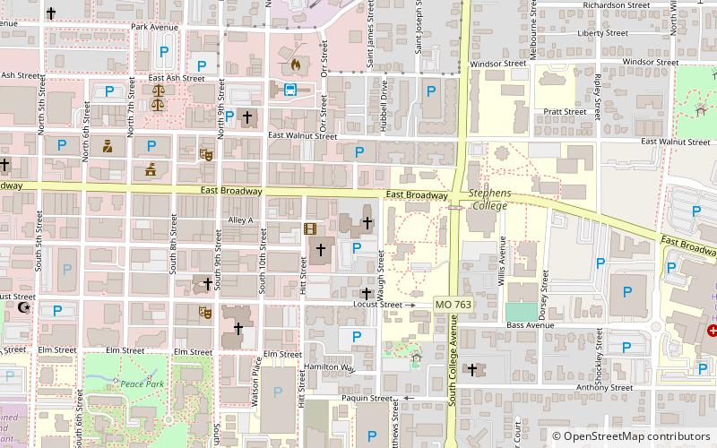 First Baptist Church location map