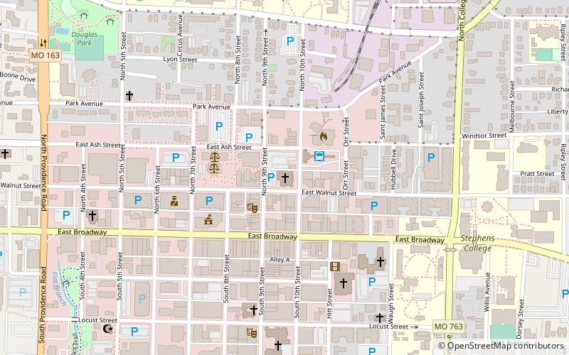 First Christian Church location map