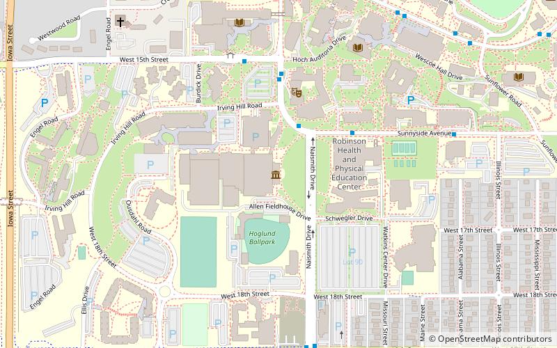 Booth Family Hall of Athletics location map