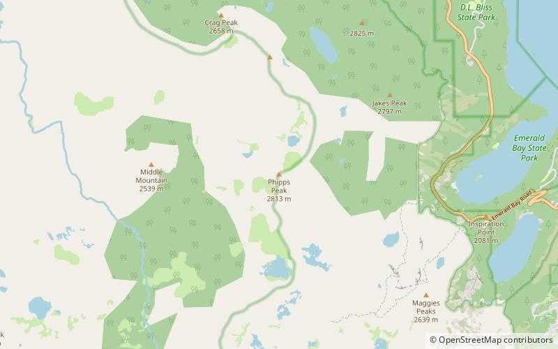 Phipps Peak location map