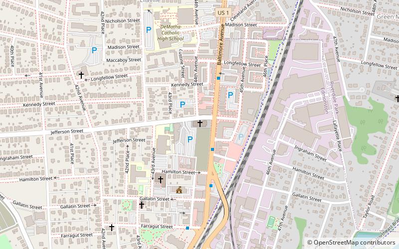 Hyattsville Armory location map