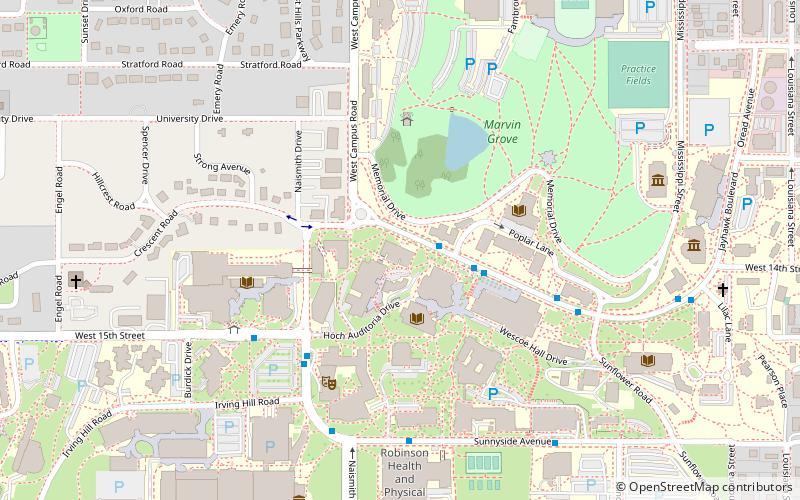 The University of Kansas location map