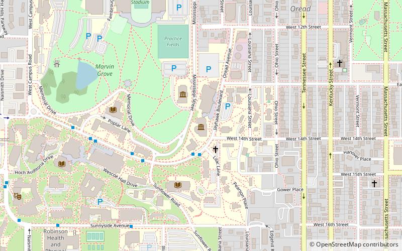 University of Kansas Natural History Museum location map