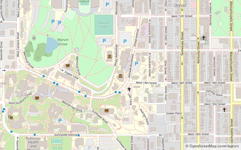 Dyche Hall location map