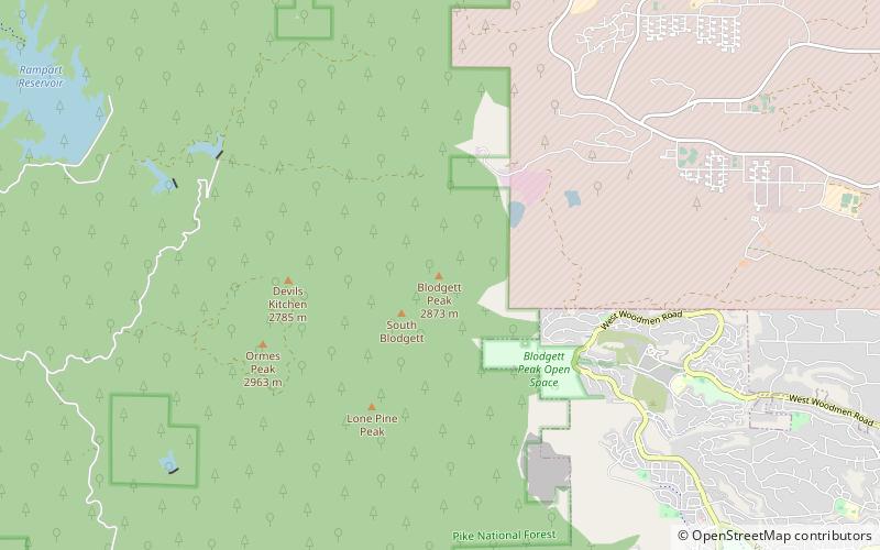 Blodgett Peak location map