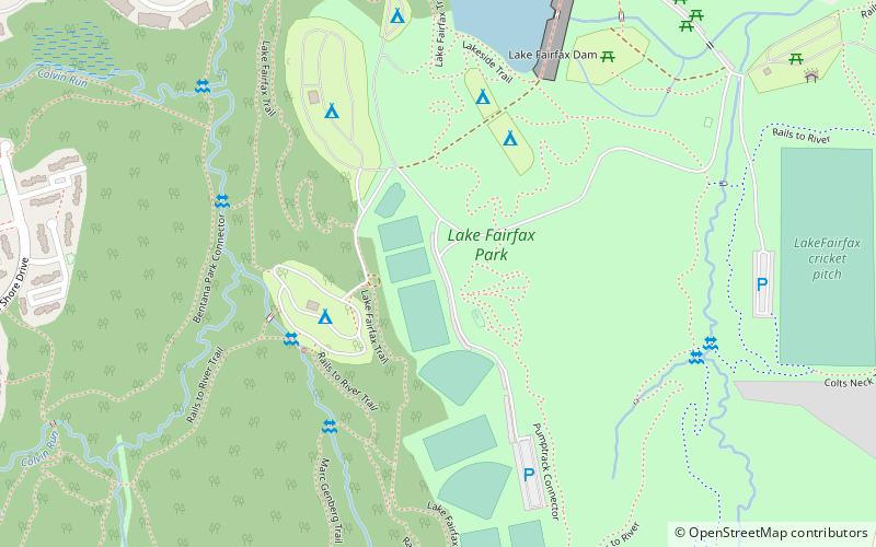 Lake Fairfax Park location map