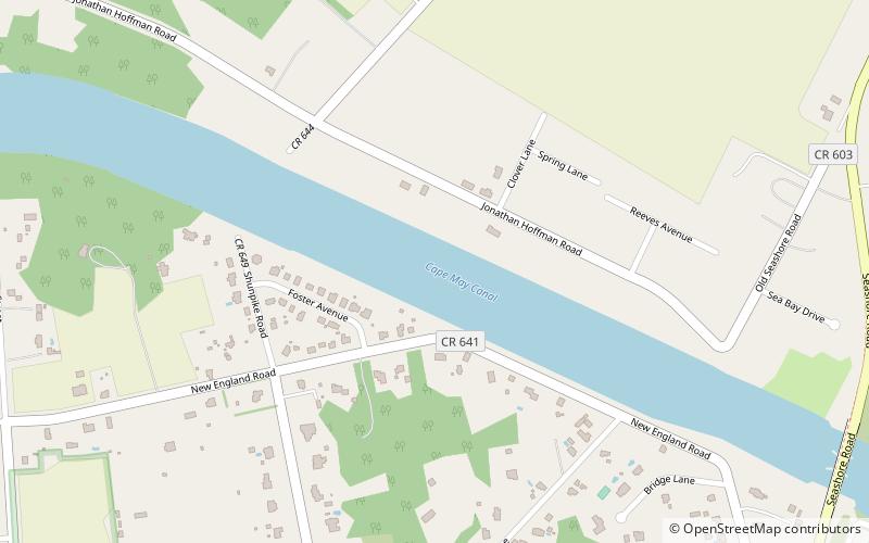 Cape May Canal location map