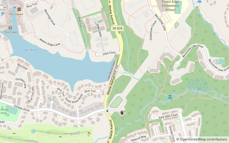 Lake Anne location map