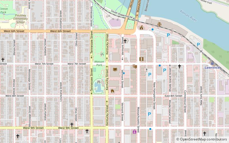 Lawrence Public Library location map