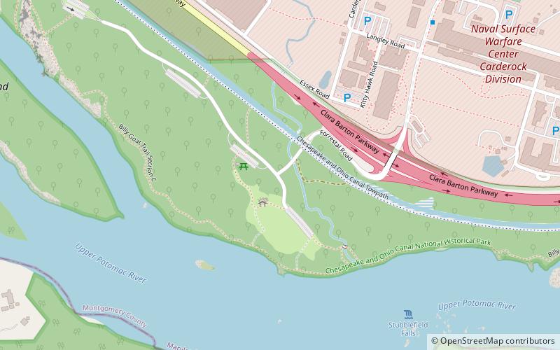 Carderock Recreation Area location map