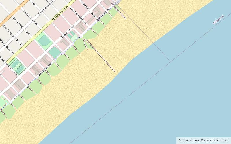 Crest Fishing Pier location map