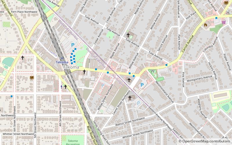 eastern avenue takoma park location map