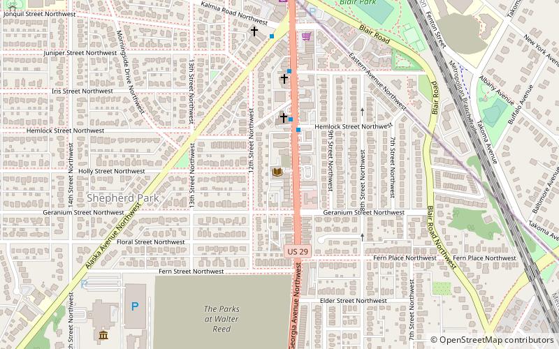 Juanita E. Thornton/Shepherd Park Neighborhood Library location map
