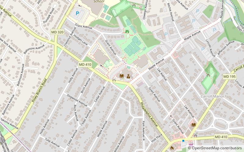 takoma park police department location map