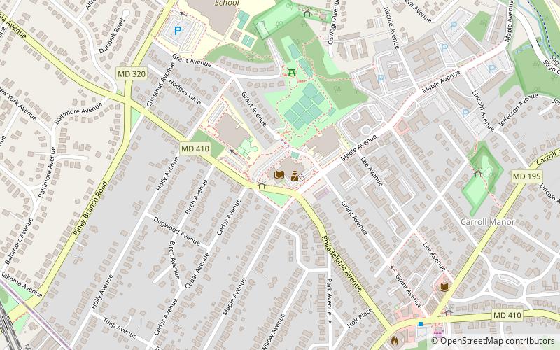 Takoma Park Police Department location map