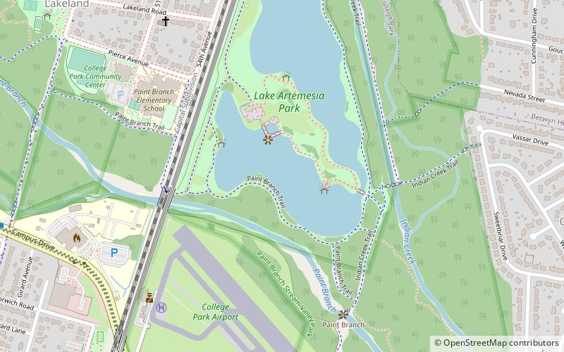 Lake Artemesia location map