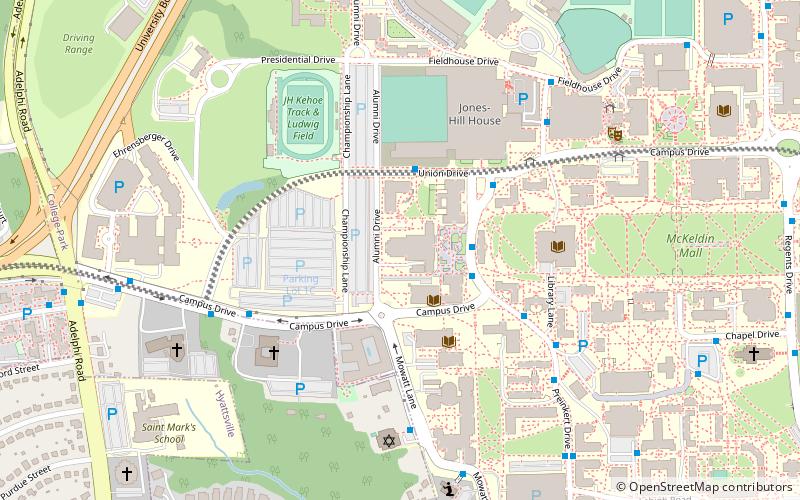 Tawes Theatre location map