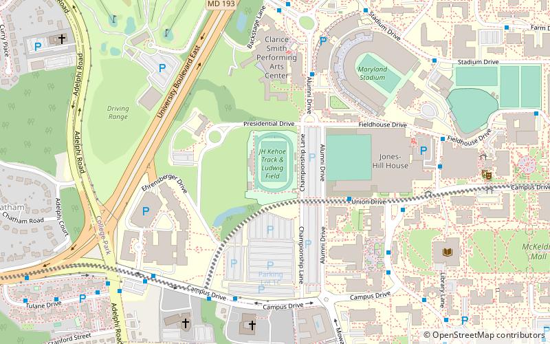 Ludwig Field location map