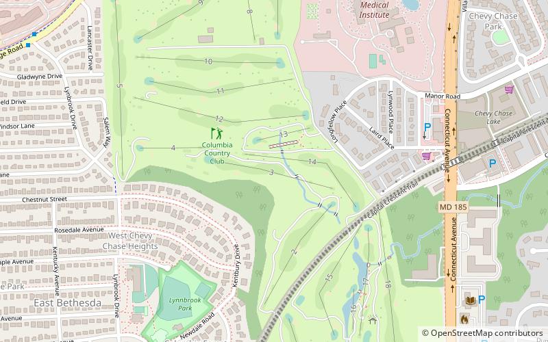 columbia country club bethesda location map