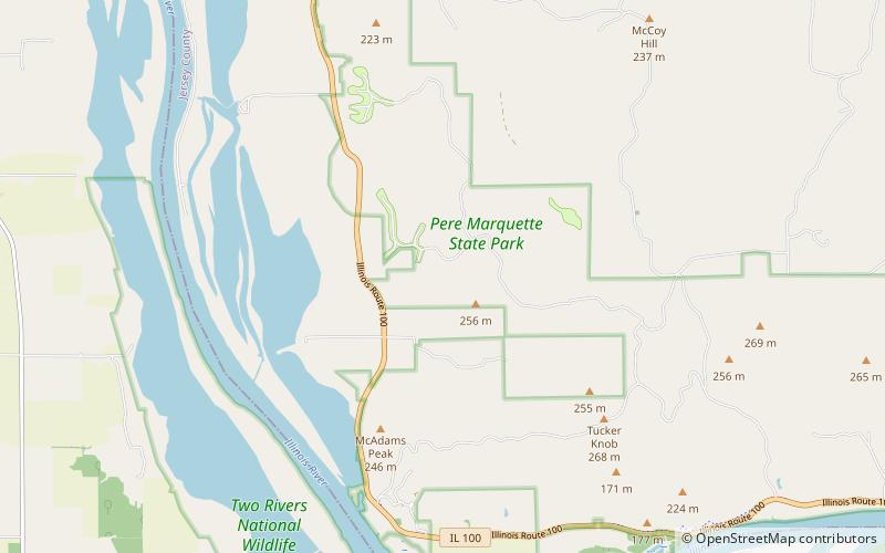 Pere Marquette State Park location map