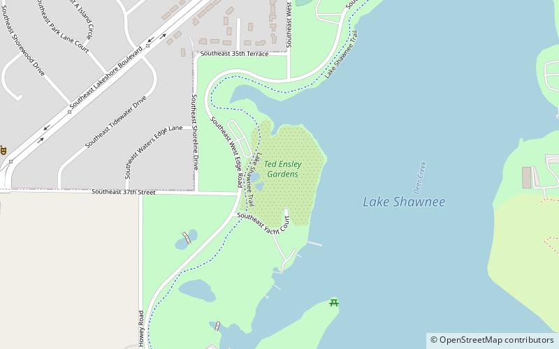 Ted Ensley Gardens location map