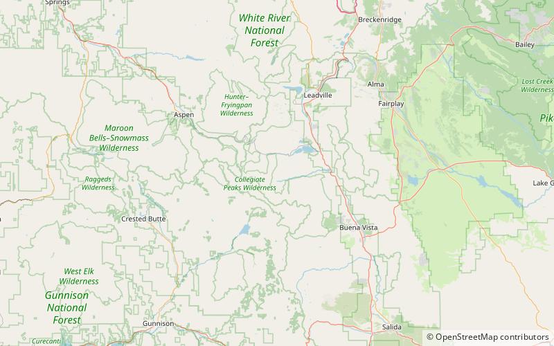 mount blaurock foret nationale de san isabel location map