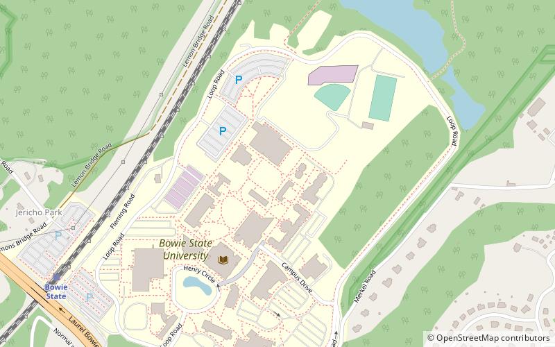Bowie State University location map