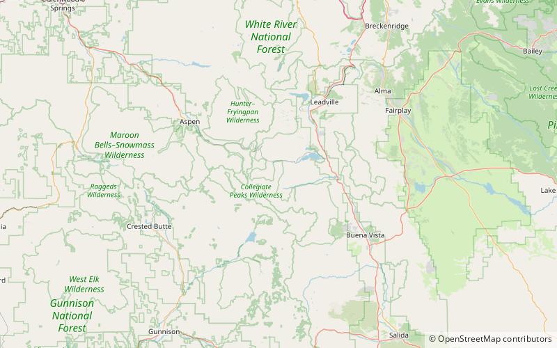 La Plata Peak location map