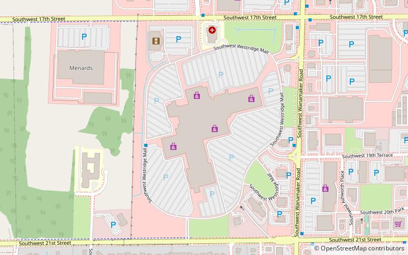 West Ridge Mall location map