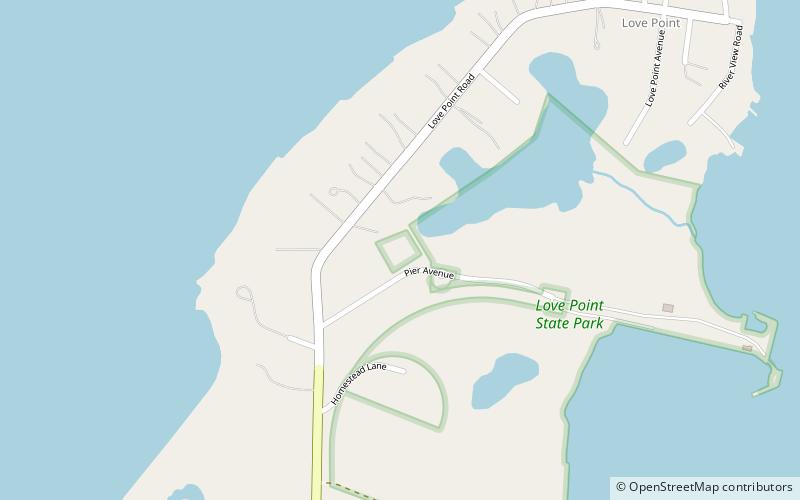 love point kent island location map