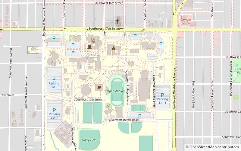 Yager Stadium at Moore Bowl location map