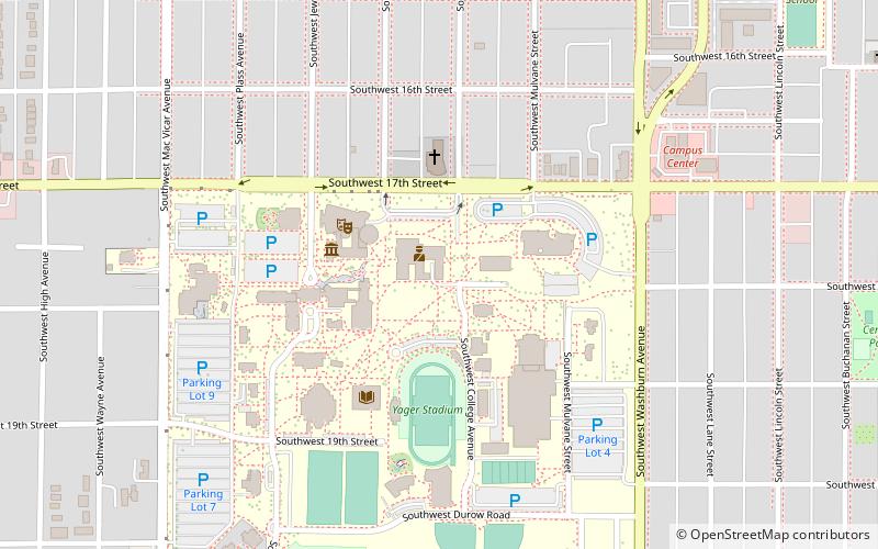 Washburn University Carnegie Library Building location map