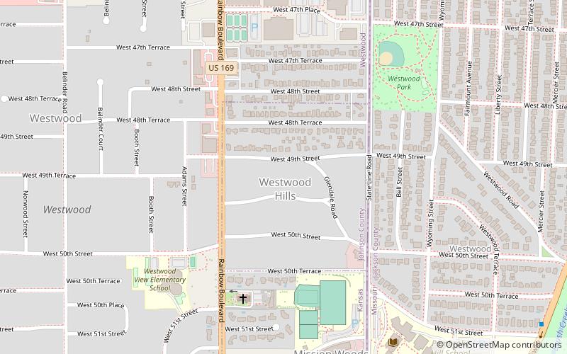 Westwood Hills location map