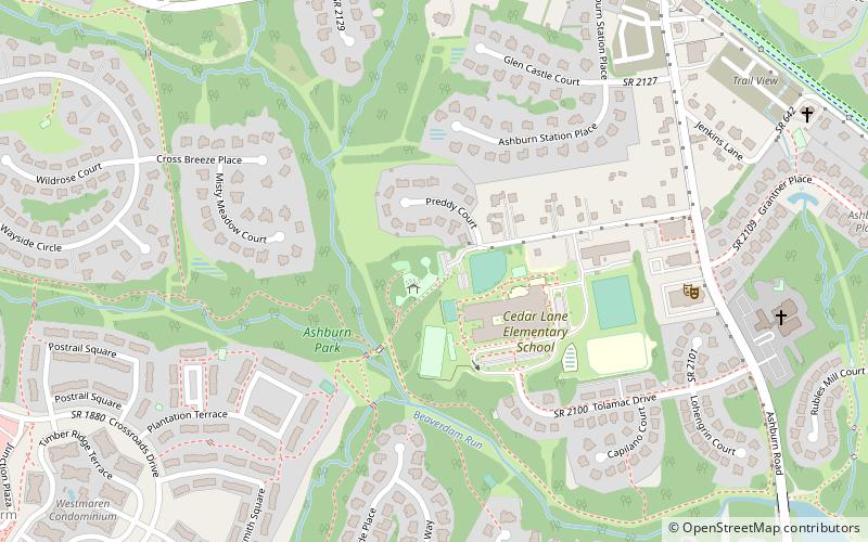 Ashburn Park - Dinosaur Park location map