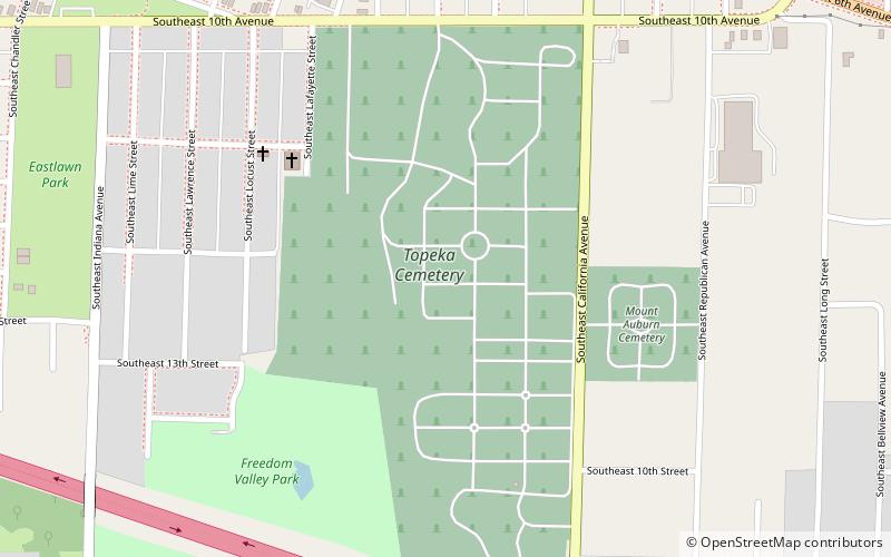 Topeka Cemetery location map