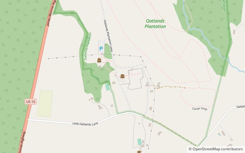 Oatlands Plantation location map