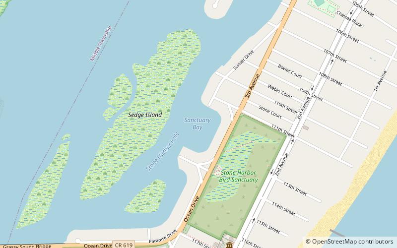 Stone Harbor Bird Sanctuary location map