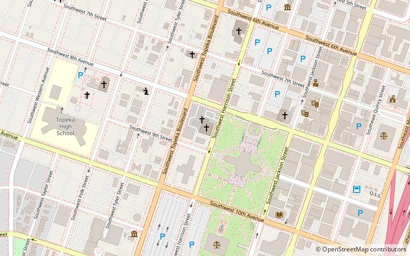 First Presbyterian Church- Topeka location map