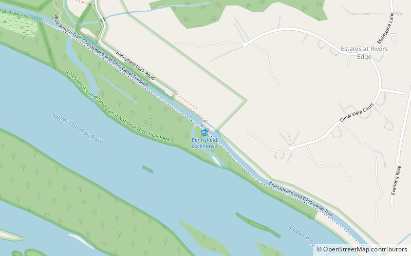 Pennyfield Lock location map