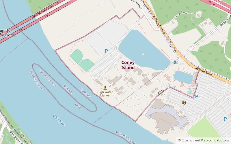 Coney Island location map