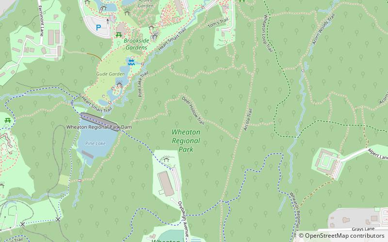Wheaton Regional Park location map