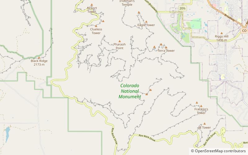 Rim Rock Drive location map