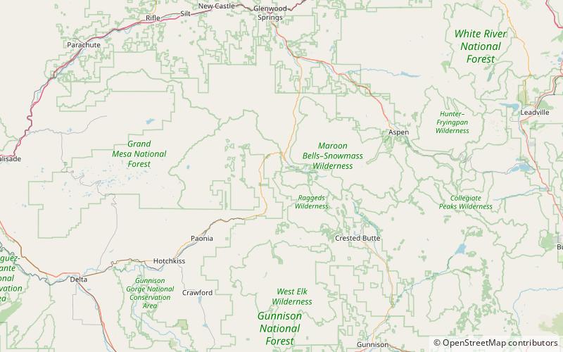 Chair Mountain location map