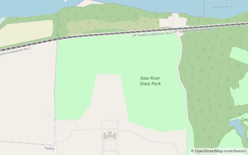 Kaw River State Park location map