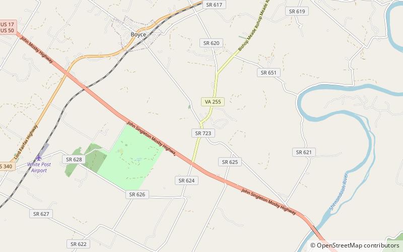 Burwell-Morgan Mill location map