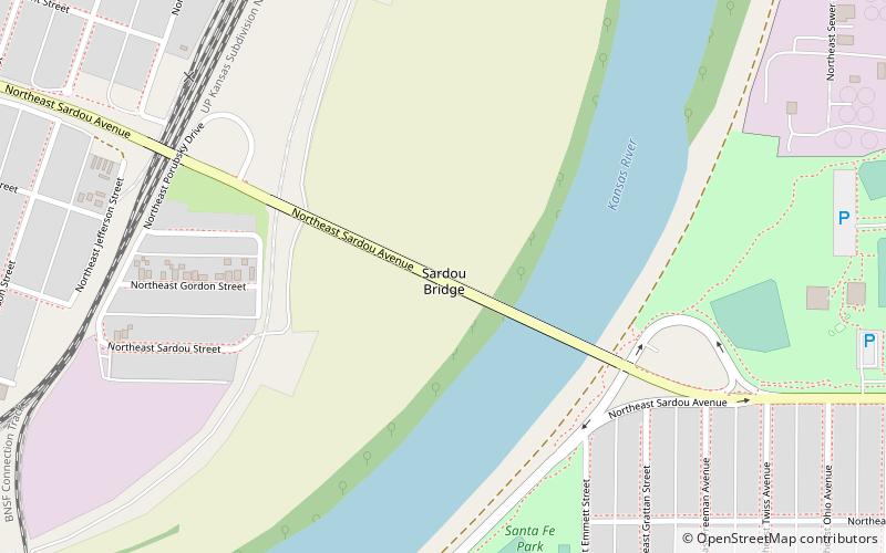 sardou bridge topeka location map
