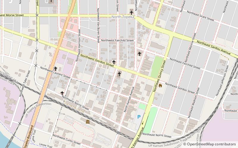 North Topeka Baptist Church location map