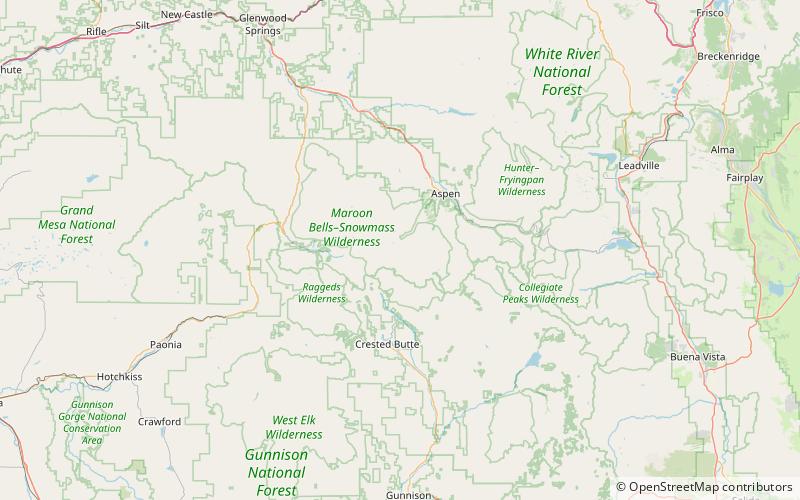 Pyramid Peak location map