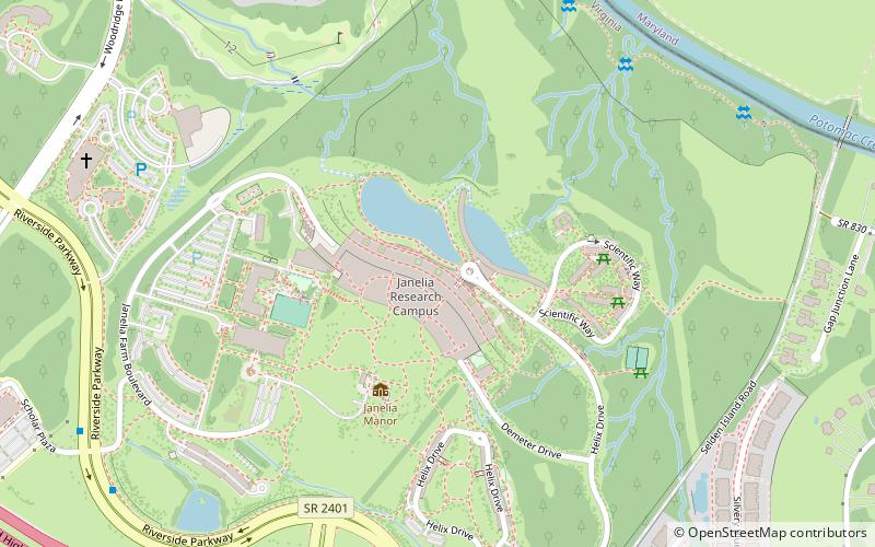 Janelia Research Campus location map